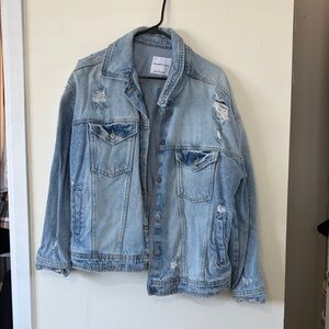 Celebrity Pink Light Blue Jean Jacket